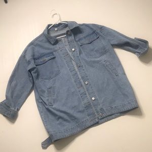 Oversized denim jacket